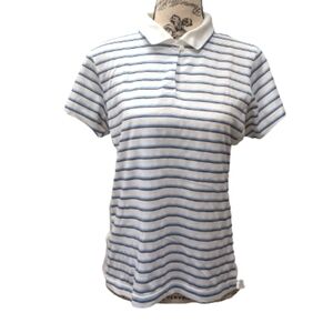 Adidas Climacool women's striped golf polo size M